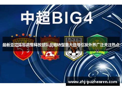 最新亚冠阵容调整释放球队战略转型重大信号引发外界广泛关注热点 最新亚冠阵容调整释放球队战略转型重大信号引发外界广泛关注热点